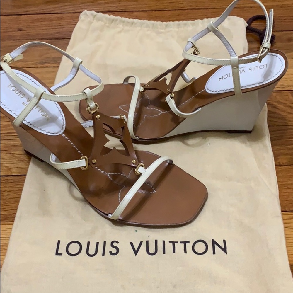 Louis Vuitton wedge sandals